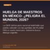 Huelga de Maestros en México: ¿Peligra el Mundial 2026?