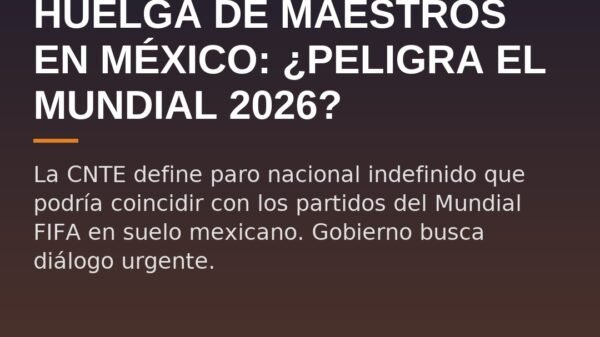 Huelga de Maestros en México: ¿Peligra el Mundial 2026?
