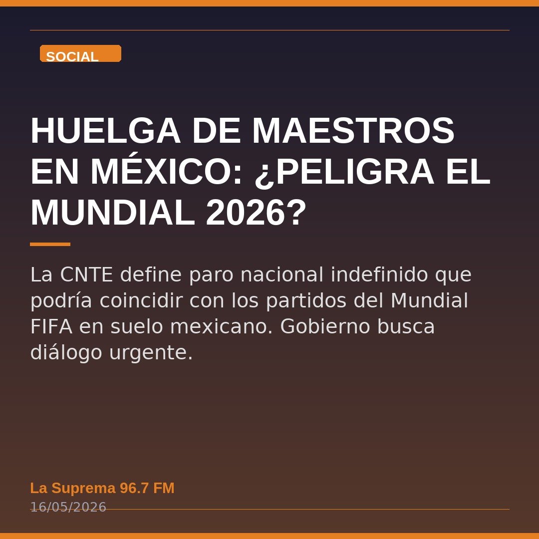 Huelga de Maestros en México: ¿Peligra el Mundial 2026?