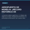 Aeropuerto de Morelia: ¡Récord Histórico de Pasajeros!