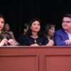 Ceremonia de entrega de la Presea Suprema Junta Nacional Americana a representantes de comunidades mazahuas en Zitácuaro, Michoacán