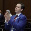 Diputado Alfredo Anaya Orozco hablando en el Congreso del Estado de Michoacán durante su Segundo Informe Legislativo sobre