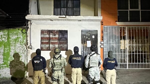 Operativo conjunto de la FGE, Policía Municipal, DEFENSA y Guardia Nacional en inmueble de la colonia Santiaguito, Morelia