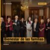 Diputadas y diputados de Morena en el salón de sesiones del Congreso del Estado de Michoacán en Morelia, con bandera