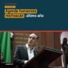 Diputado Juan Pablo Celis Silva hablando ante el pleno del Congreso de Michoacán en Morelia, presentando la agenda humanista