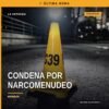 Ilustración simbólica de balanza de justicia y plaza urbana en Morelia, relacionada con narcomenudeo metanfetamina morelia