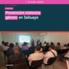 Grupo de personal del ISSSTE en Sahuayo participando en taller sobre prevención violencia género