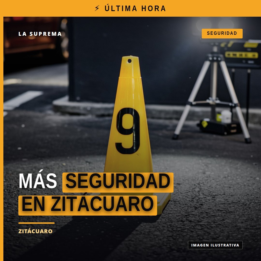 Operativo interinstitucional en la cabecera municipal de Zitácuaro con elementos de la FGE, Guardia Civil y Policía
