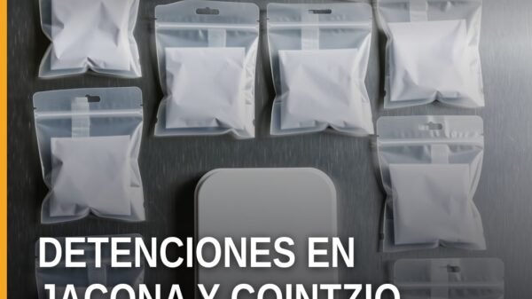 Ilustración simbólica de seguridad comunitaria en Jacona y Cointzio relacionada con narcomenudeo en jacona