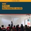Estudiantes de secundaria del Instituto Roosevelt Morelia participando en una plática sobre acoso y discriminación escolar