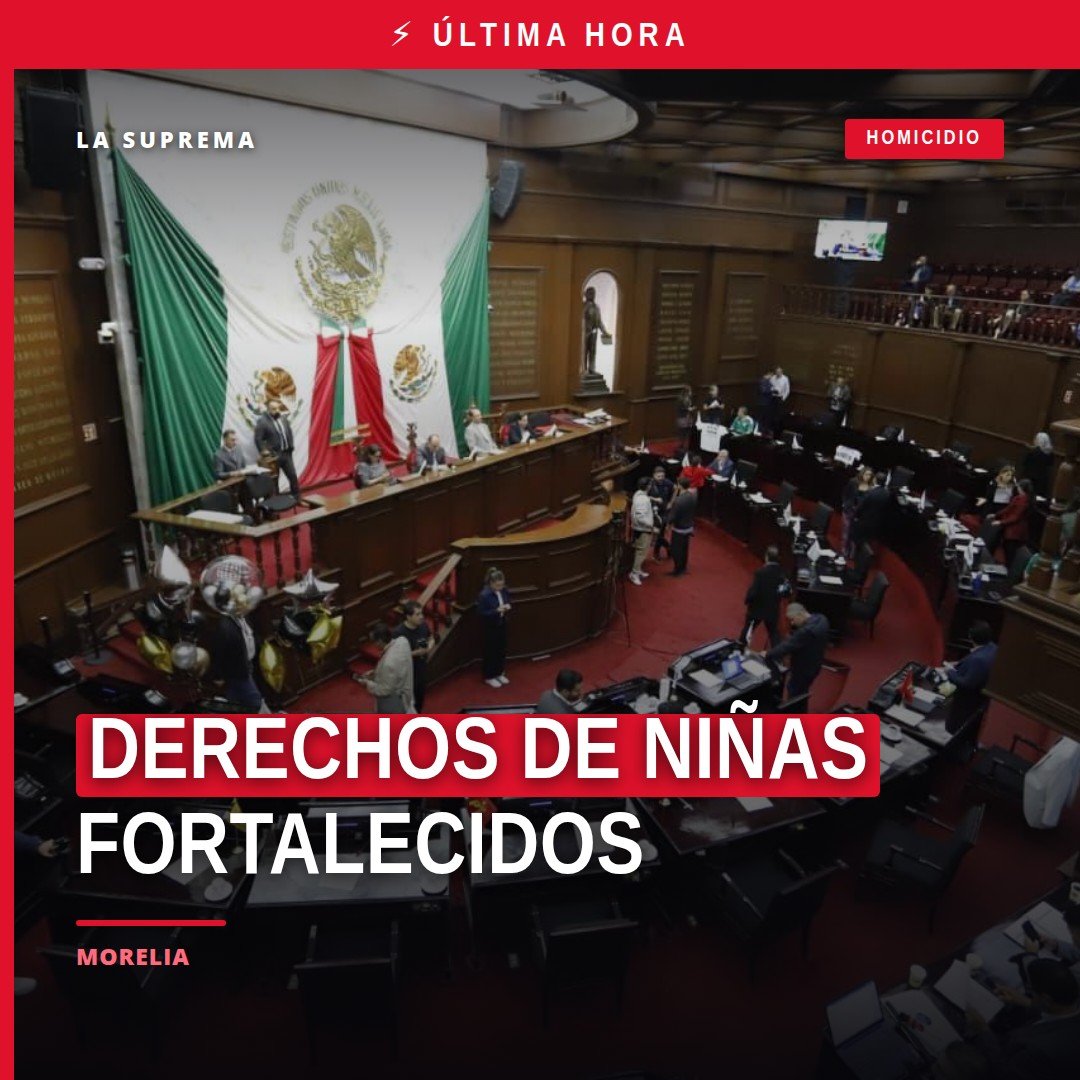 Fotografía institucional del Congreso del Estado de Michoacán en Morelia, con bandera estatal y letrero que menciona
