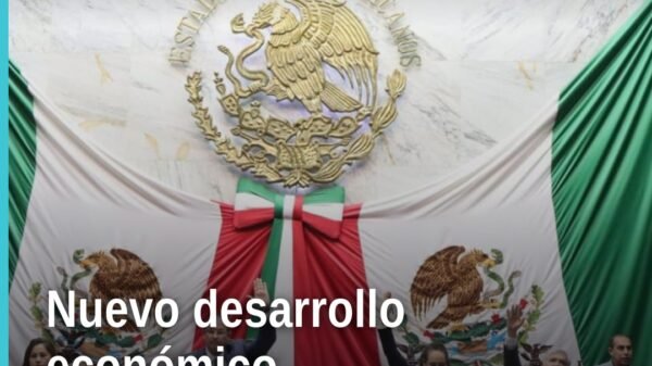 Ilustración conceptual de manos diversas unidas sobre un mapa de Michoacán, con íconos de turismo, mezcal, cooperativas y