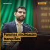 Octavio Ocampo hablando en el pleno del Congreso del Estado de Michoacán, con enfoque en su expresión de compromiso con las