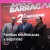 Diputado Juan Carlos Barragán Vélez hablando ante diputados en el patio central del Congreso del Estado de Michoacán, con