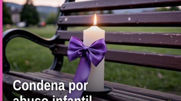 Fiscalía Michoacán condena: ilustración simbólica de balanza de justicia con bandera de Michoacán y nombre de Apatzingán