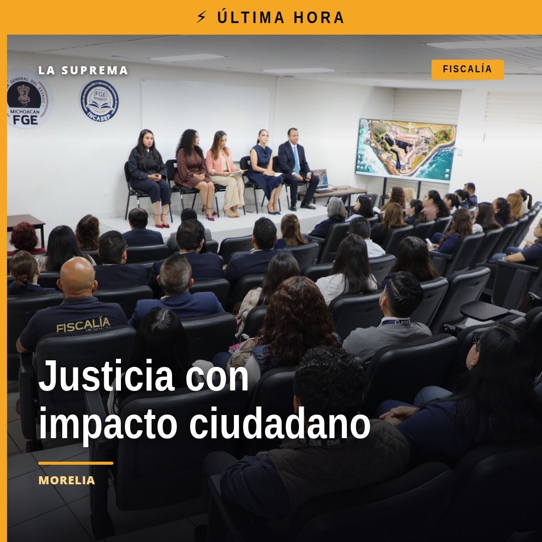 Grupo de funcionarios de la Fiscalía michoacán derechos humanos participando en una sesión de capacitación híbrida en