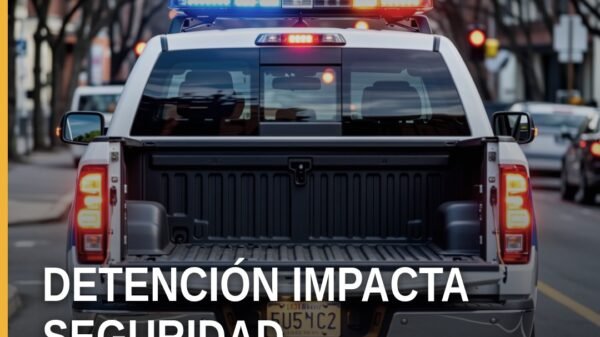 Fiscalía Michoacán detención: imagen simbólica de puerta cerrada con sello oficial de la FGE en Jacona, Michoacán