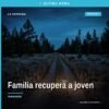 Fiscalía Michoacán localización: imagen simbólica de una familia reunida frente a un edificio institucional en Tanhuato