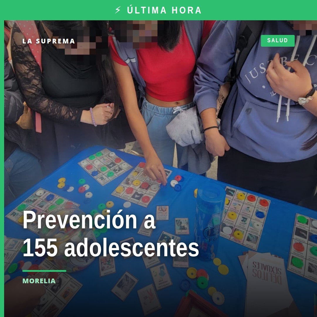 Fiscalía de michoacán prevención: personal de la FGE interactuando con adolescentes en módulo informativo y lúdico en la