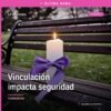 Ilustración simbólica de balanza de justicia con fondo de silueta de Tlazazalca, Michoacán, acompañada de texto: fiscalía