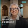 Diputada Emma Rivera Camacho frente al Centro Cultural Zitácuaro, dirigiéndose a habitantes del distrito xiii