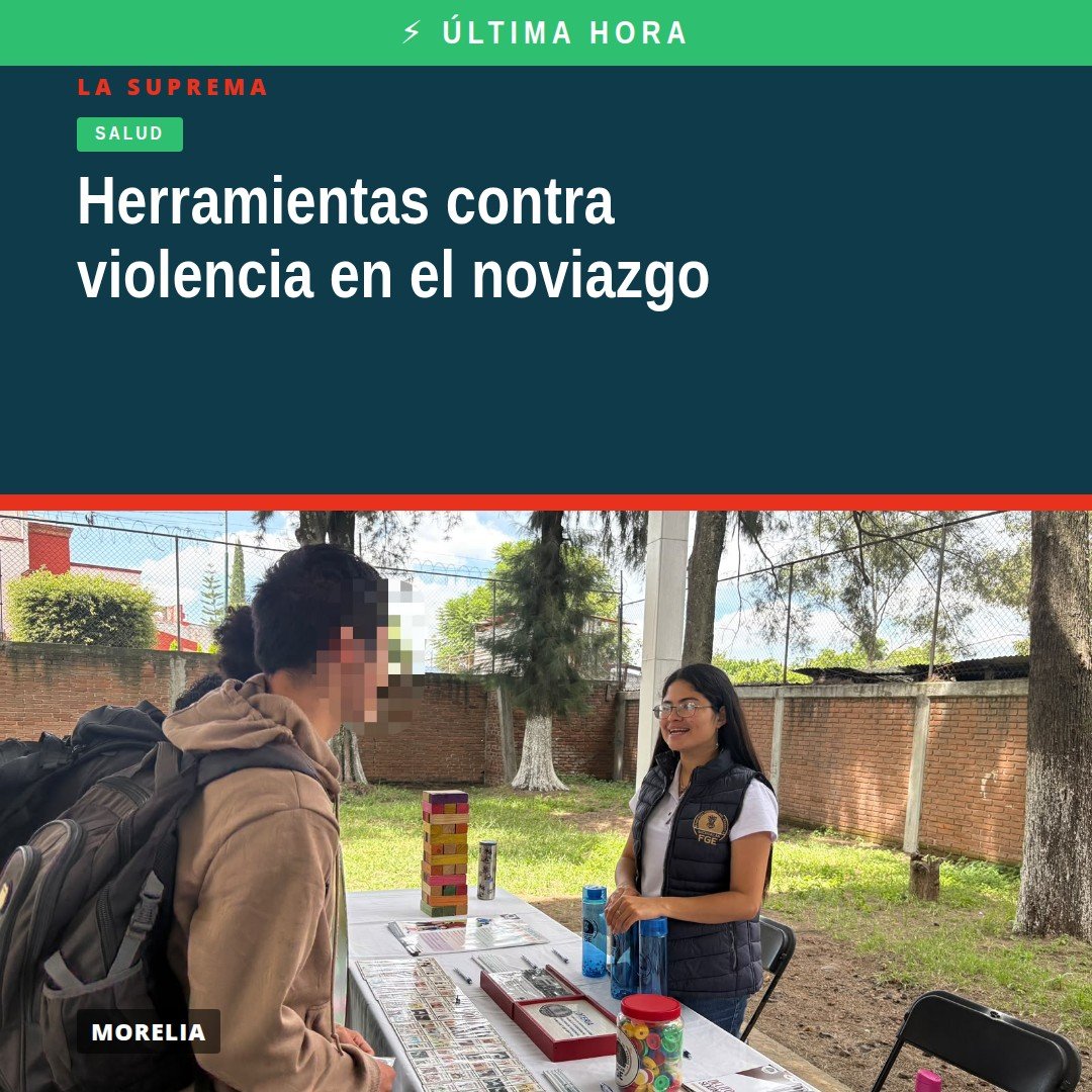 Personal de la Fiscalía General del Estado de Michoacán brinda información sobre prevención violencia en el noviazgo a