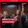 Impacto en la ciudadanía: Giulianna Bugarini hablando en el Congreso del Estado de Michoacán durante la entrega del Quinto