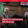 Diputado Juan Antonio Magaña de la Mora hablando desde la tribuna del Congreso del Estado de Michoacán en Morelia, con