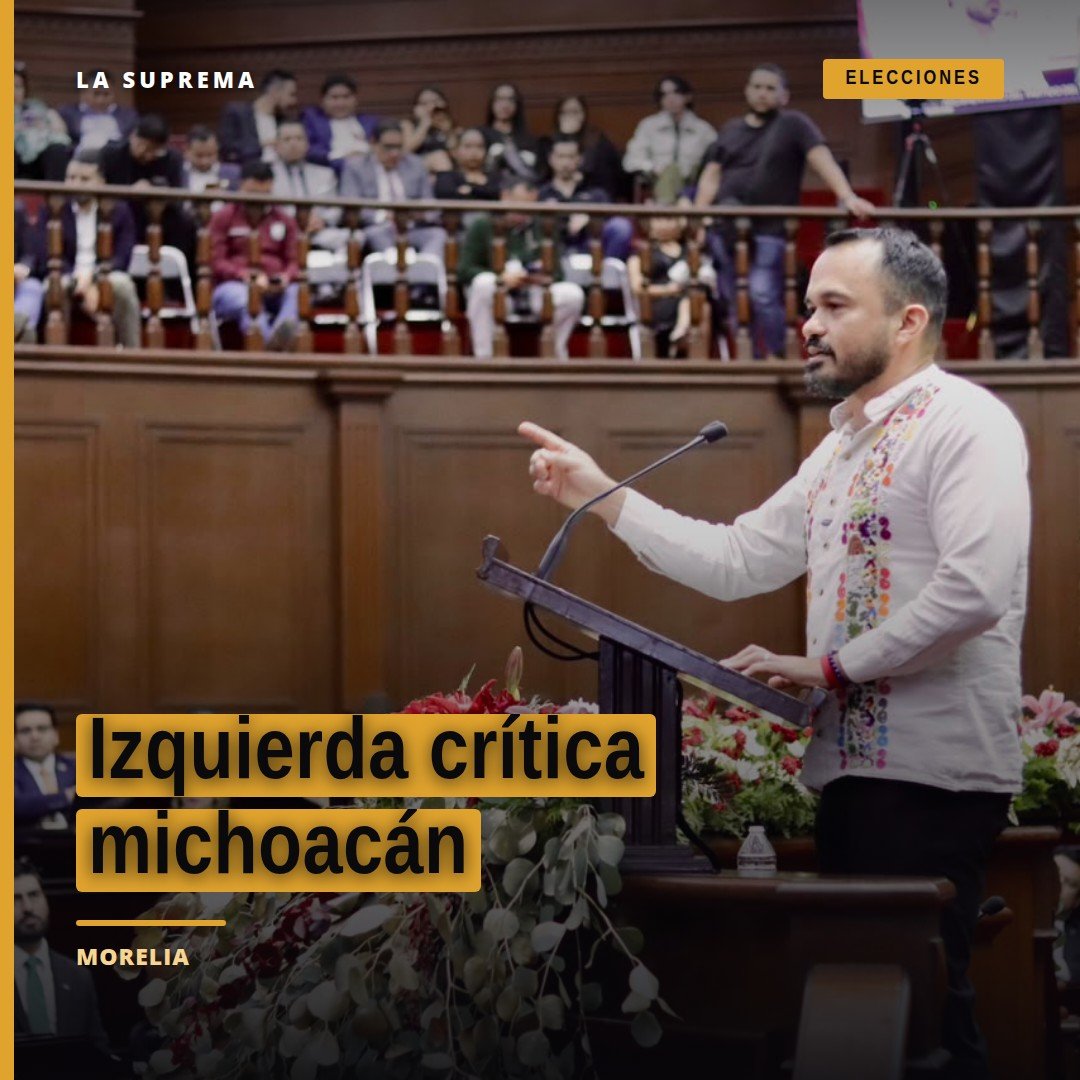 Diputado Hugo Rangel hablando en el Congreso del Estado de Michoacán, Morelia, durante la contestación al Quinto Informe de