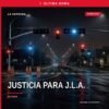 Ilustración simbólica de balanza de justicia y silueta de Jacona, Michoacán, con texto: justicia para jl.a.