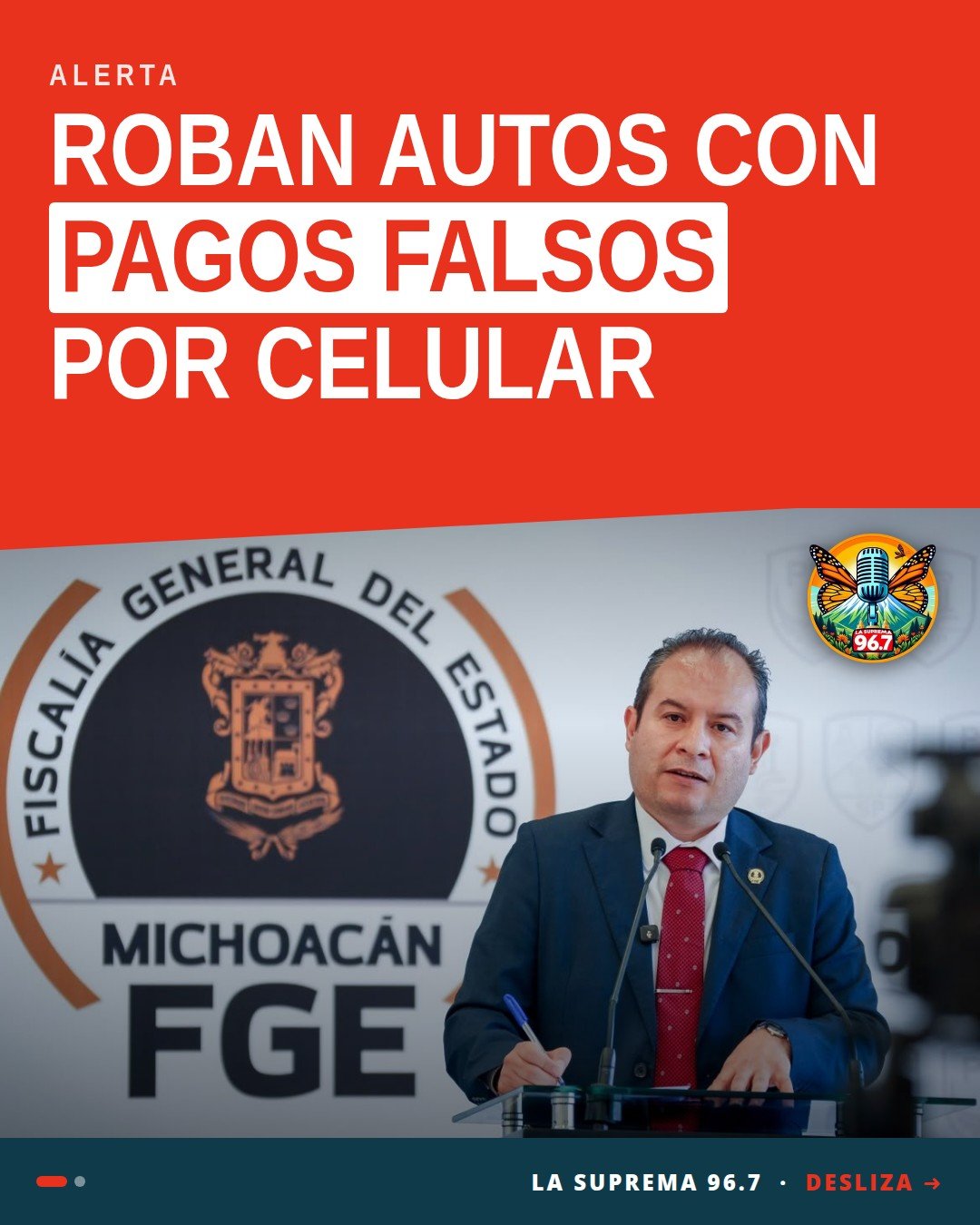 Ilustración de un auto con un escudo roto y una transacción bancaria falsa en pantalla, representando robo de vehículo por