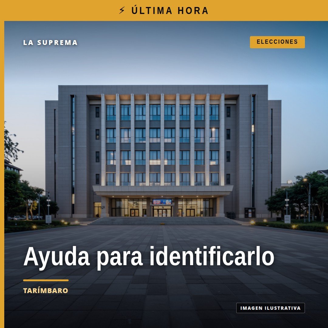 Ilustración simbólica de un mapa de Tarímbaro con marcador en San José de la Palma y silueta de persona; texto: identificar