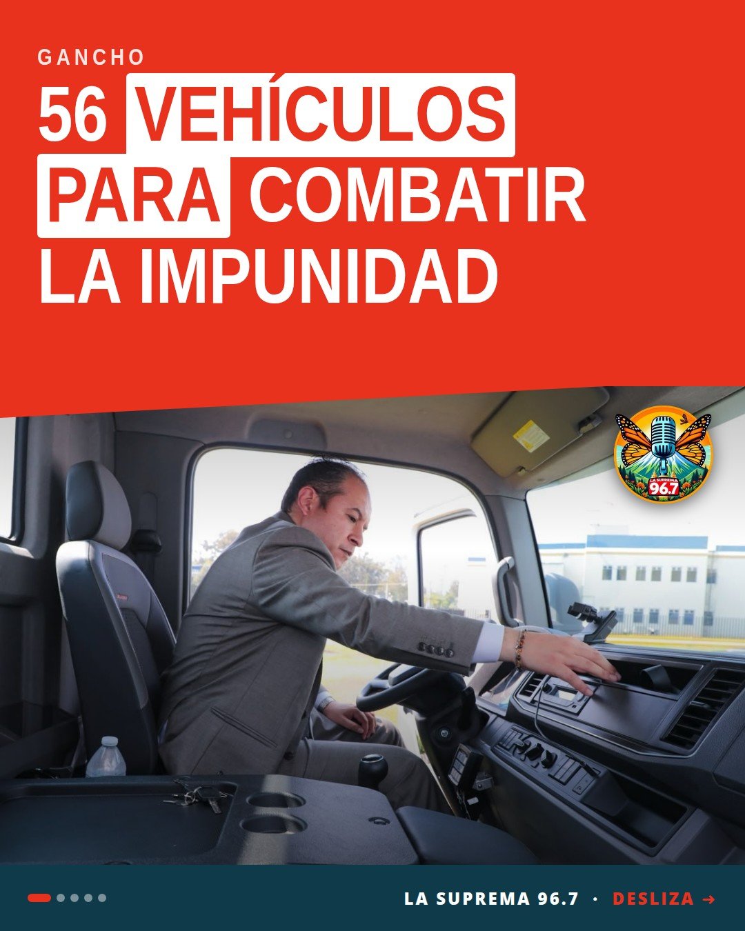 Entrega de 56 vehículos para fiscalías regionales, Servicios Periciales y Policía de Investigación en Morelia, Michoacán