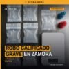 Robo calificado grave en Zamora: imagen simbólica de un local comercial con cristal roto y presencia policial en la fachada