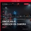 Ilustración simbólica de una vivienda en la colonia El Valle de Zamora, con un escudo de la Fiscalía General de Michoacán y