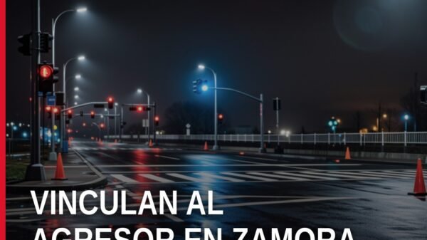 Ilustración simbólica de una vivienda en la colonia El Valle de Zamora, con un escudo de la Fiscalía General de Michoacán y