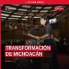 Diputada Erendira Isauro Hernández hablando en el Congreso de Michoacán durante el Quinto Informe de Gobierno, con fondo de