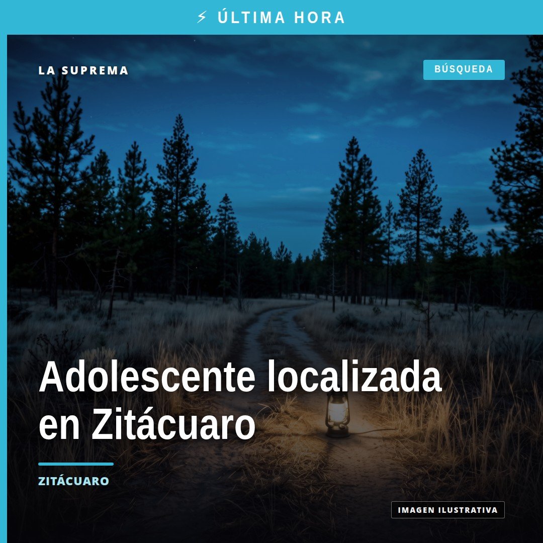 adolescente localizada zitácuaro: ilustración simbólica de una familia reunida frente a un edificio de la Fiscalía en