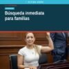 Fotografía simbólica de manos unidas y una silueta humana iluminada, representando la búsqueda inmediata familias en