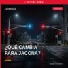Ilustración simbólica de justicia local en Jacona, con elementos discretos que evocan seguridad y procesos judiciales, sin