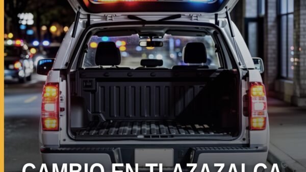 Ilustración simbólica de protección y justicia para mujeres en Tlazazalca, con fondo que sugiere el municipio y la frase