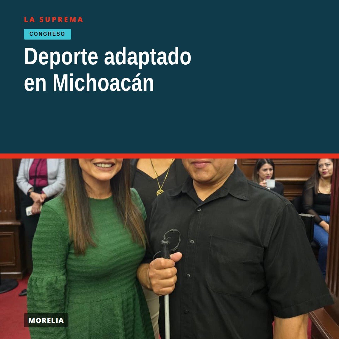 Ilustración conceptual de personas con discapacidad practicando golbol y bochas en instalaciones accesibles en Michoacán