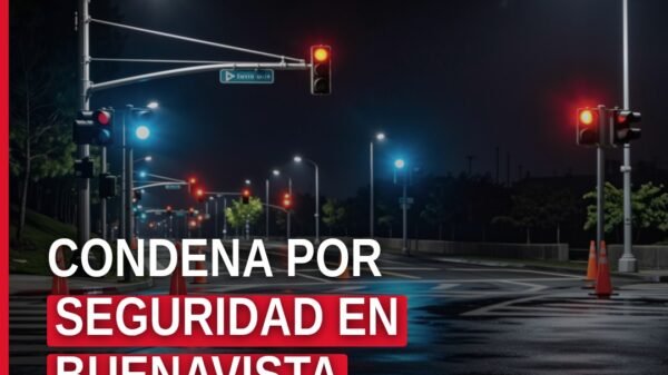 Ilustración simbólica de un escudo protector sobre el nombre 'Buenavista', con fondo de calle urbana y elementos discretos