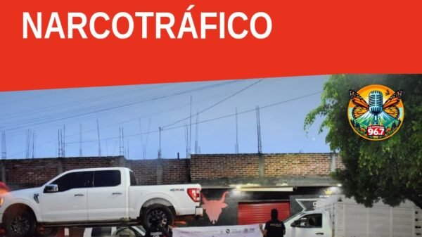 Imagen ilustrativa de operativo policial en zona urbana de Los Reyes, Michoacán, relacionado con extorsión los reyes
