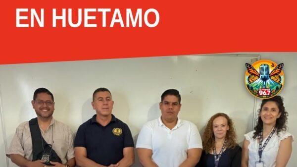 Autoridades de la FGE y Seguridad Pública Municipal de Huetamo durante visita de supervisión sobre derechos humanos huetamo