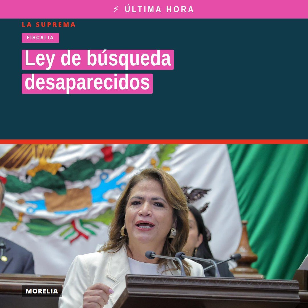 Diputada Fabiola Alanís hablando en el Congreso del Estado de Michoacán sobre la ley de búsqueda desaparecidos