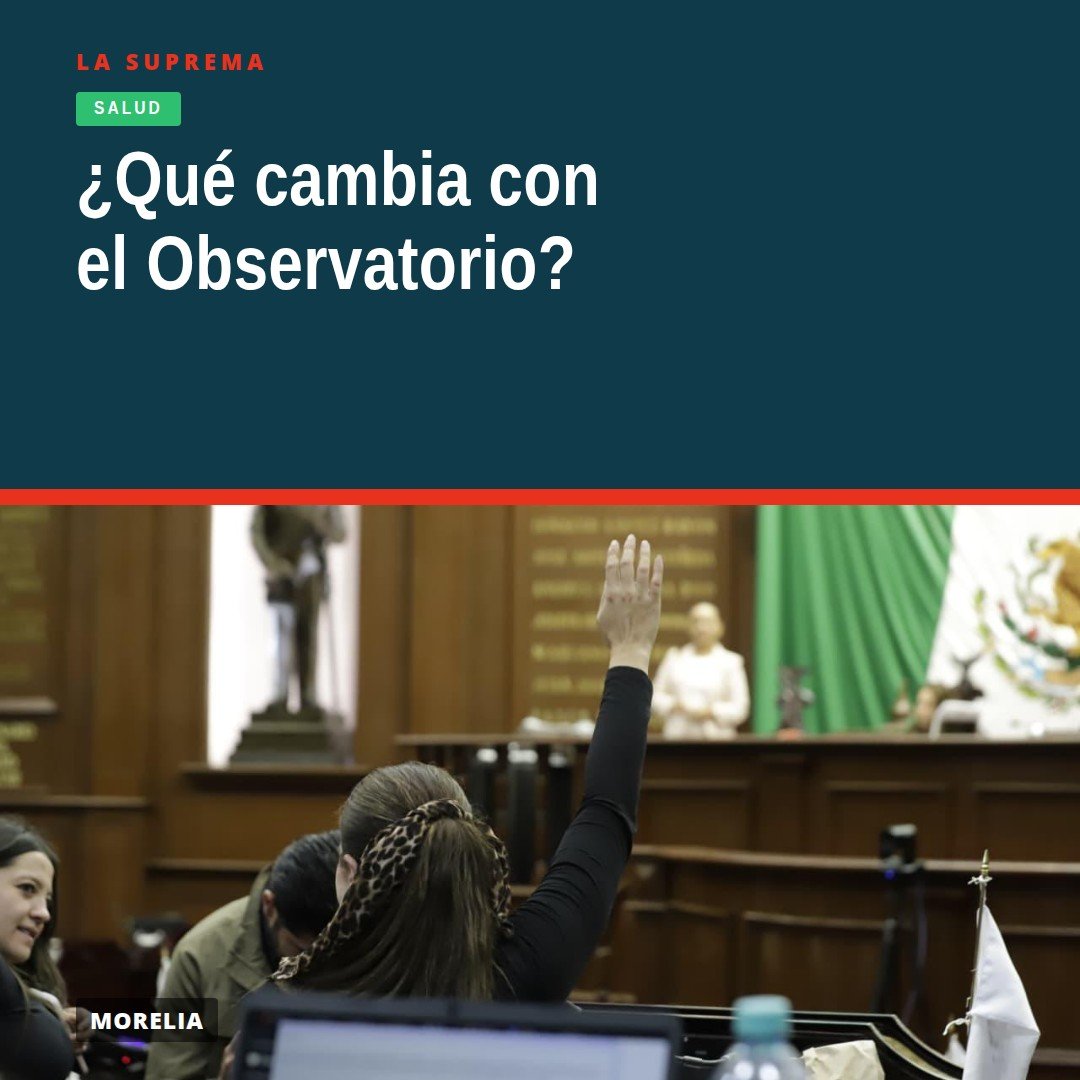 Ilustración conceptual de un observatorio digital con iconos de salud mental y datos seguros, ubicado en Morelia, Michoacán