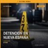 Policías municipales de Jacona en patrulla frente a calle residencial de la colonia Nueva España, relacionada con