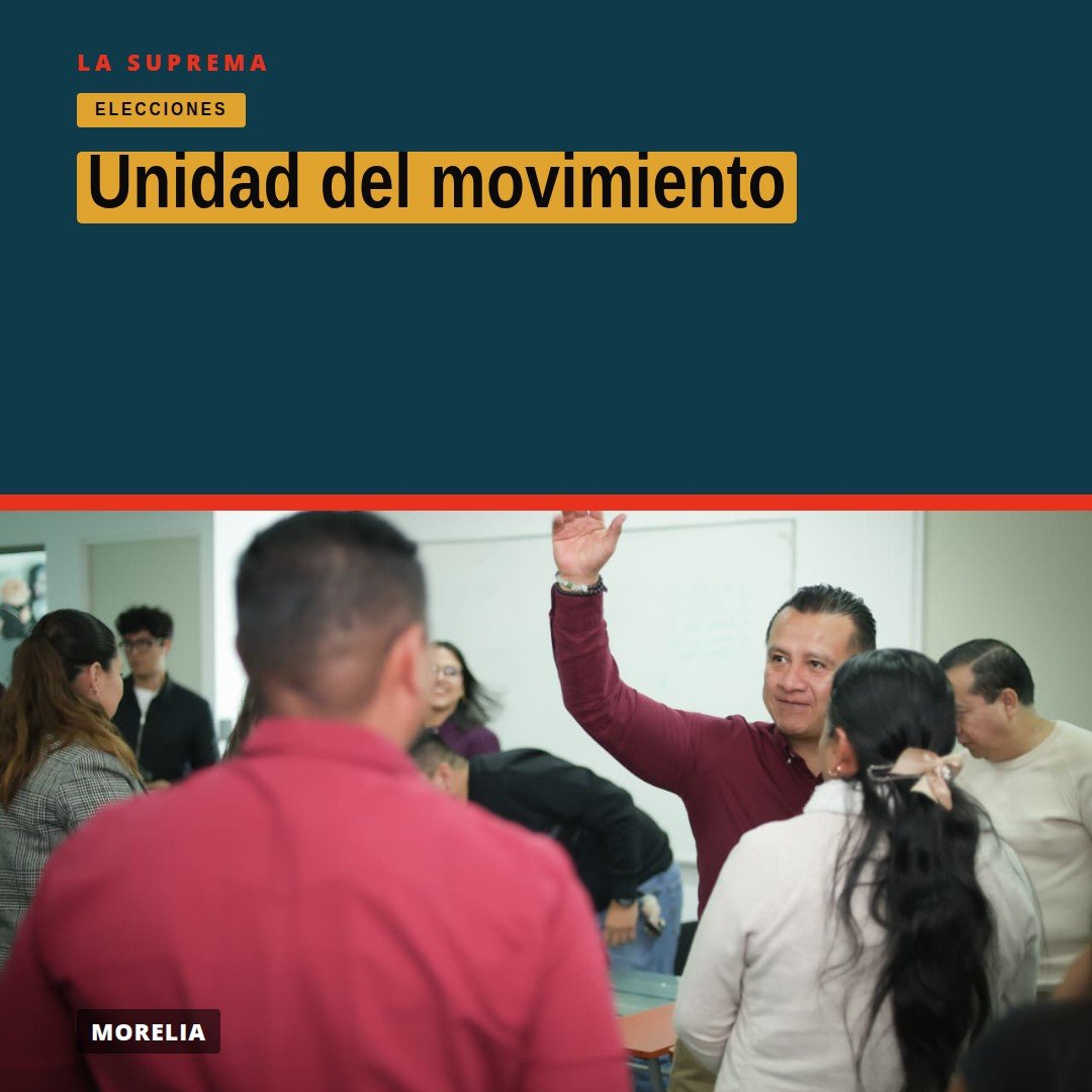 Grupo de personas mayores y adultas en una reunión en Morelia, Michoacán, simbolizando la unidad del movimiento