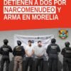 Ilustración simbólica de escudo urbano sobre mapa de Morelia, con elementos discretos de justicia y vigilancia